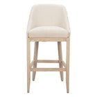 Zuo Calmo Barstool - Beige-Ergonomic and supportive footrest