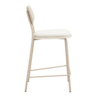 Zuo Zeal Counter Stool - Light Grey/Beige - Set of 4-Dimensions: 22.0" L x 18.7" W x 36.8" H
