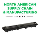 CIG Brother TN221BK Remanufactured Toner Cartridge - Standard Yield - Black-2-year warranty with 100% performance guarantee