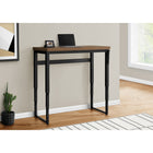 Monarch Specialties 7675 48" Computer Desk - Walnut/Adj.Height/ Black Metal-6