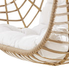 Modway Amalie Wicker Rattan Outdoor Patio Rattan Swing Chair without Stand - Natural White-Assembly Required