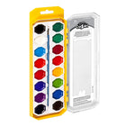 Cra-Z-Art Washable Watercolours with Brush - 16 Colours-Washable, making cleanup a breeze - just add water and the paints are ready for the next creative session. The included brush neatly stores in the tray