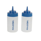 Razor Squeeze Bottle Set - 2 Pack-2-pack plastic squeeze bottle dispensersIdeal for holding oil, water, dressings or vinaigrettes to use when cooking.