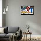 Sam Reinhart Florida Panthers - Framed Canvas - 31" x 22"-Ready to hang - arrives fully assembled