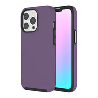 AXS PROTech Dual-Layered Anti-Shock Case with Military-Grade Durability for Apple iPhone 13 Pro - Royal Purple-Shock resistant