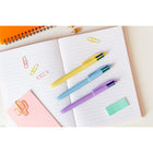 BIC 4-Color Pastel Barrel Ballpoint Pens- Retractable - 1.0mm - Assorted- 3 Pack-BIC 4 Color ballpoint pens have four ink cartridges that each writes for an average of 2 km - a total of 6 km