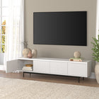 Hudson&Canal Whitman TV Stand for TV's up to 85" - White-Product Dimensions: 15.5" L x 78.5" W x 20" H