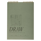 Gry Mattr Sketchbook - 70 lb - Coil Bound - 60 Sheets - Green-60 sheets of 70 lb paper