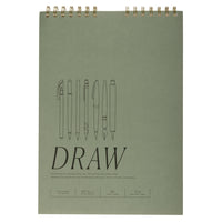 Gry Mattr Sketchbook - 70 lb - Coil Bound - 60 Sheets - Green-60 sheets of 70 lb paper