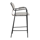 Zuo Couva Counter Stool - Grey Tweed - Set of 2-Dimensions: 20.9" L x 22.8" W x 38.2" H