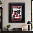 Frameworth Taylor Hall 16" H x 20" W Replica Signature Frame Carolina Hurricanes 2026 Stanley Cup Champions - Officially Licensed NHL/NHLPA-Professionally framed in Canada: The image is printed on high-quality photo paper and professionally finished in a black frame with a clear protective front