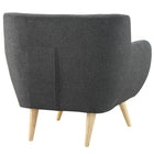 Modway Remark Upholstered Fabric Armchair - Grey-assembly required -legs