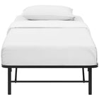Modway Horizon Stainless Steel Twin Bed Frame - Brown-Eliminates Need For Box Spring