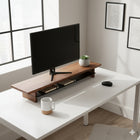 Decent Living Monitor Stand/Riser - Solid Walnut-Stand top sizes: 880mm L x 200mm W/ 34.5" L x 8" W