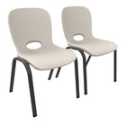 Lifetime Kids Stacking Chairs Bundle - Bronze - 2 Pack-Indoor/outdoor use