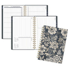 Cambridge 2027 Small Weekly/ Monthly Planner - 8-½" H x 6" W - Denim Blooms - Bilingual-12 months of weekly/monthly planning
