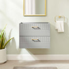 Modway Daybreak 24" Wall-Mount - Light Grey-Full-Extension Drawers