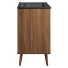 Modway Transmit 24" Bathroom Vanity - White/Black-Dual Soft-Close Doors
