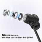 echelon FitFlex Neckband Bluetooth Earbuds - Black-Long lasting 20 hours of battery life for extended use