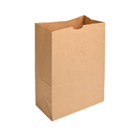 Rosenbloom Paper Shopping Bag - D65 - 12" W x 7" D x 17" L - Kraft - 400 Pack-Paper