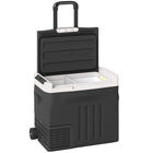 Outsunny 12 Volt Car Fridge Refrigerator with LED Light-42 quart (40 L) capacity with internal divider enhances organisation