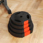 Soozier Weight Plates - 2 x 22 lb, 2 x 11 lb - Set of 4-Thick polypropylene cover protects floors, resists odors