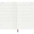 Moleskine 2027 12 Month Weekly Soft Cover Planner - 5" x 8.25" - Scarlet Red-Useful tools including calendar, travel planning, ideas and goals, and ruled pages for notes