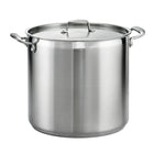 Tramontina Gourmet 24 Qt Tri-Ply Stainless Steel Stock Pot with Lid-Premium 18/10 stainless steel impact-bonded tri-ply base construction