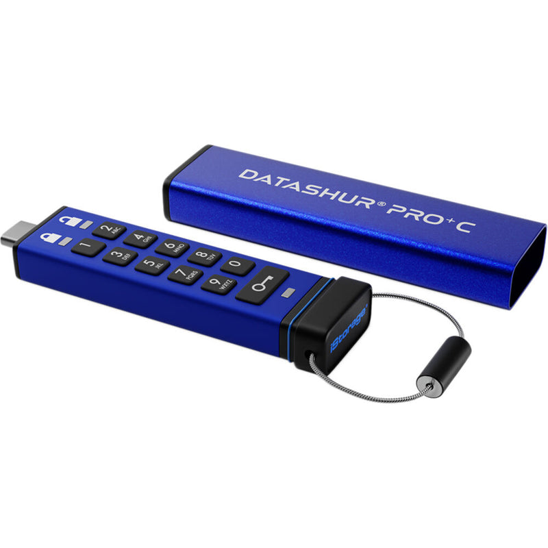 iStorage datAshur PRO+C Encrypted USB-C Flash Drive - 128 GB