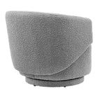 Modway Celestia Boucle Fabric Swivel Chair - Light Grey-Arrives Fully Assembled