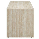 Modway Mirella 53.5" Faux Travertine Bench - Travertine-Non-marking Foot Caps