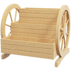 Outsunny 3-Tier Raised Garden Bed - Natural-Three planters provide plenty of space to plant vegetables, flowers and herbs
