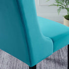 Modway Baronet Performance Velvet Dining Chairs - Blue - 2 Pack-Stain-Resistant Performance Velvet