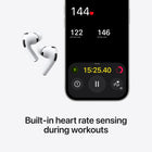 Apple AirPods Pro 3-With iPhone, you have access to the Move ring, step count, and the new Workout Buddy powered by Apple Intelligence