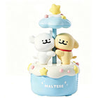 Yancang Maltese Couple Rotating Bluetooth Speaker-Cute rotating Maltese dog design adds decorative charm to bedrooms desks and shelves