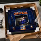 Frameworth New York Knicks 2026 Champions: OG Anunoby Game 4 Tip-In PhotoGlass Framed Photo - 22" W x 18" H - Blue-6