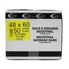 Eco II Garbage Bags - 48 x 60" - Extra Strong - Clear Tint - 50 Pack-48" x 60"