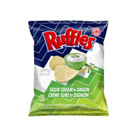 Ruffles Sour Cream & Onion - 40g - 48 Pack-Sour Cream & Onion