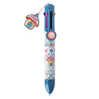 Pep Rally 8 Colour Ballpoint Pen - 0.7 mm - Secret Garden-8-in-1 multicolour ballpoint pen with 0.7mm ink