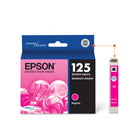Epson T125 Ink Cartridge - Standard Capacity - Magenta-The package includes one magenta ink cartridge
