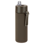Gry Mattr Portable Fitness Bottle with Straw - 700 mL - Brown-Stainless steel interior helps keep beverages cold
