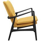 Modway Heed Upholstered Fabric - Black Yellow-Sponge padded MDF seat and back
