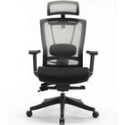 MotionGrey Cloud Mesh Series Office Chair- Executive Ergonomic Chair With Breathable Mesh Back - Black-Mesh back for breathability, tight weave fabric seat, cold mold foam cushion for support