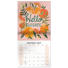 Mead 2027 Decorative Wall Calendar - 12" x 12" - Cat Coquillette - Bilingual-Bilingual layout supports English and French for Canadian environments