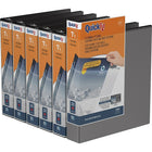 QuickFit View Binder - D Ring - 1.5" - Black - 6 Pack (87021-06)-3 Ring Binder