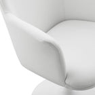 Modway Lippa Swivel Dining Vegan Leather Armchair - White White-9