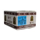 ECO II 100% Compostable Industrial Bags - 17" x 16" - Frosted - 600 Pack-600 Pack