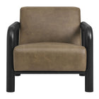 Modway Sereno Vegan Leather Accent Chair - Mushroom Black-7