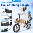 Gyrocopters iCaddy Electric Bike for Adults - Speed 40 kmph PAS Range 125 km - White-Includes a free Anti-Theft World Tracker (iOS compatible) for real-time location monitoring and enhanced security