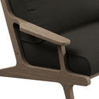 Modway Saratoga Outdoor Teak Wood Armchair - Flint Grey-8